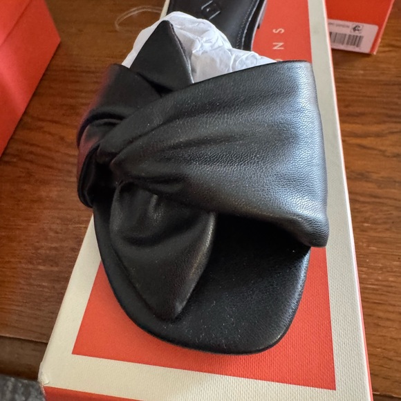 Katy Perry Collections Shoes - Katy Perry Collections Black Bow Slide Sandals